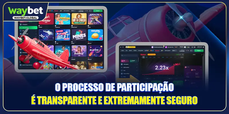O processo de participação é transparente e extremamente seguro